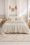 Natural Muslin Duvet Cover Set Double Size - 2