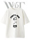 Pazulu Sleeve Design Printed Unisex White Oversize T-Shirt
