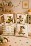 Crocodile and Teddy Bear Patterned 4-Piece Children's and Baby Pillowcase Set