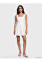 Esvab • Modern & Distinctive Square Collar Flared Mini Dress