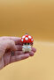 3D Design Keychain & Bag Ornament with Movable Cute Red Mushroom Figure - 4