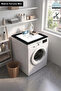 Clothes Dryer Top Organizer Mat Liquid-Proof Cover Hearts Frame - 2