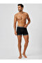 5 Pieces of Berrak Men's Boxer Black Gray Navy Blue 95% Cotton 5% Elastane Lycra Soft Breathable Comfortable Boxer 1097 - 4