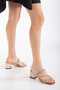 Women's Stone-Embellished Strap Shoes for Evening Wear - 3