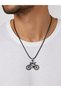316L Stainless Steel Men's and Women's Necklace with Bicycle Figure – for Cycling Enthusiasts - 3