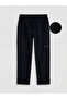 Lcw Vision Black Regular Fit Linen Look Men's Trousers - 4