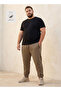 Men Relaxed Fit Cut and Sew Joggers with Drawstring Closure - 3