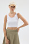 Women's Thick Strap Belted Body Crop - 6