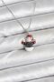 316L Steel Chain Silver Color Christmas Themed Women's Necklace with Snowman Figure