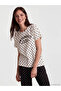 Lcw Dream Black Crew Neck Polka Dot Women's Pajama Set - 2