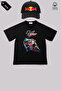 Motogp Printed Kids' T-Shirt & Hat Combination 100% Cotton 4-13 Years - 2