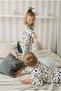 Unisex Baby & Kids Cow Figured Buttoned 100% Cotton Pajama Set - 3