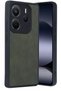 Aconcept Redmi Note 14 4g Case Aras Leather Cover - (32301) Dark Green