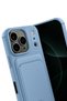 Concepta Newface iPhone 17 Pro Max Kelvin Silicone with Business Card Holder (23902) - Blue - 3