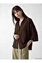 Lcw Vision Brown Oversize Dobby Women's Shirt