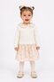 Baby Girl Floral Patterned Muslin Knitwear Set 3028
