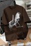 La Hand Sign Front Printed Street Fashion Unisex T-Shirt