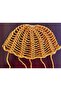 Hand Knitted Yellow Color Flexible Summer Gold Sequin Mesh Hair Beanie - 3