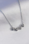 316L Steel Silver Color Open Clover Model Women's Necklace - 3