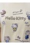 Women's Hello Kitty Print and Handmade Detailed Oversize Design Tshirt - 4
