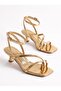 Sofi̇a Flip-Flop Shoes with Buckle and Short Heel