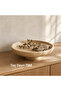 Travertine Presentation Tray with Travertine Base - 2