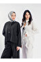 Snap-Fasten Draped Shirt & Slim High-Waisted Loose-Fit Trousers Two-Piece Set - 5