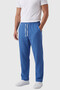 Blue 97% Cotton Muslin Fabric Comfortable Fit Breathable Summer Men's Trousers 2600260 - 2