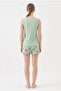 100% cotton jersey women's japone sleeve panda pattern shorts set - 5