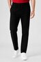 بنطال تشينو سادة بقصّة Slim Fit للرجال، أسود