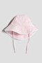 Patterned cotton sun hat