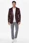 Bordo Lou Men's Genuine Leather Blazer Jacket - 5