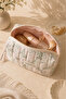 Makeup Bag Quilted Organizer - Travel Cosmetic Organizer Zippered Multi-Purpose Women's Bag 20X10X7 cm - 2