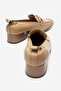 Ferviya Women's Genuine Leather Low Heel Loafer Shoes Caramel - 4