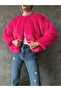 Fuchsia Faux Fur Jacket |   F1615 - 4