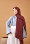 Naia Cotton Shawl Lune Burgundy