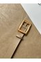 Women's Square Buckle Gold Belt Waist Belt Jacket Belt Dress Belt Trouser Belt - 4