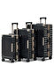Aeris Aluminum Framed 3PCS Set (20/24/28 Inch) Luggage Hard Shell, Lightweight, Bottle Holder, Suitcase