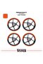 Bajaj Dominar 250 Wheel Rim Strip – Half Rim Cover & D250 Lettering Sticker Set - 2