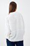 White 100% Linen Relaxed Fit Three-Quarter Sleeve Shirt Collar Blouse - 5