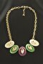 Ftm Ana Eli Mineli Metal Necklace - Yellow - 2