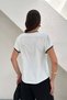White V-Neck Blouse with Pendant Detail - 7