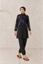 Beli Lace-Up Patterned Full Protection Hijab Swimsuit Set - 2