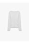 Camisole Cotton Crew Neck Long Sleeve Ribbed T-Shirt - 2