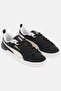 Men Suede Block Lace Up Sports Shoes, Black