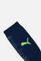 Men 1 Pair Brand Logo Football Socks, Navy - 3
