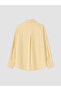 Vizyon New Season Yellow Striped Oversize Modal Blend Women's Shirt - 6