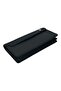 Black Genuine Leather Unisex Handheld Portfolio Wallet with Phone Compartment and Magnetic Closure // 3060-Siyah - 7