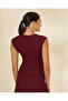 Women Burgundy Knitted Top - 3