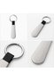 10 Pieces of 2418 Double-Sided Metal and Black Faux Leather Laser Printed Keychains with Your Logo - 3